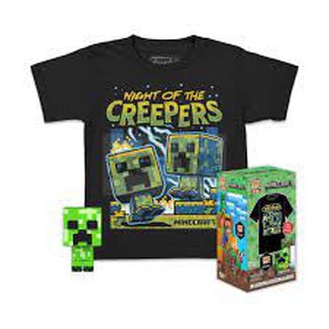 Pocket Pop! & Tee - Minecraft - Blue Creeper -taille M